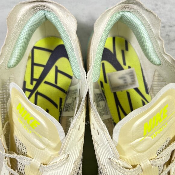 Nike ZoomX Vaporfly Next% Running Shoes - Men's Size 10.5 - Tan Yellow - Picture 8 of 12